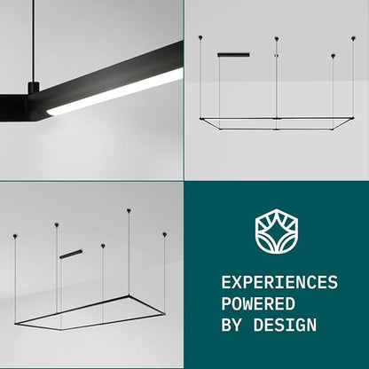 Solvita Professional LED Billiard & Pool Table Lights, Non-Flickering & Evenly Distributed Light Source, Adjustable Height & 360° Rotatable Light Angle - Bright White 3000K (49.6 x 98.5 inch)