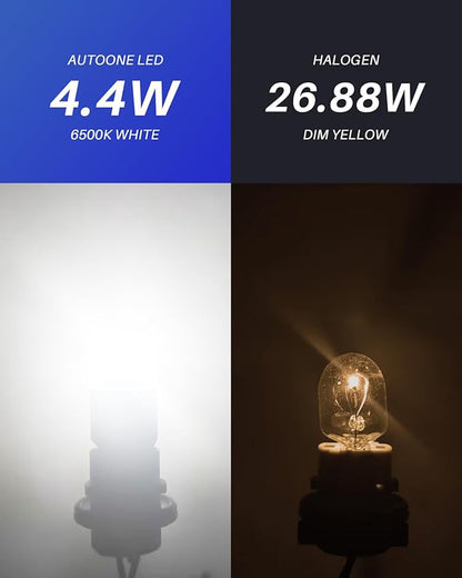 AUTOONE White 7443 7440 LED Bulbs Reverse Lights, 700% Super Bright & 6500K White 7441 7444 7440NA W21W LED Bulbs for Backup Reverse Tail Brake DRL Signal Parking Lights, 2PCS
