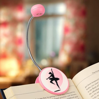WITHit Clip On Book Light – Dimmable LED Reading Light for Books and eBooks, Reduced Glare, Portable, Cute Bookmark Light for Kids & Adults, Batteries Included (Dancer, in The Zone)