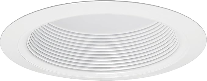 Juno VuLite 6" Recessed Light Trim, Air-Loc and Wet Rated Recessed Lighting Trim for New Construction and Remodel, Fully Enclosed Downlight Baffle Trim, Fits IC23, IC22, IC22R Can Light Housings