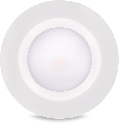 TCP LEDDR56BVCCT5 5/6 Inch LED Beveled Downlight - 50,000 Hour Life, Selectable CCT 27K-50K, 1400 Lumens, 14W, TRIAC Dimmable, E26 Adapter, UL Approved for Damp Locations, Easy Install Ceiling Light