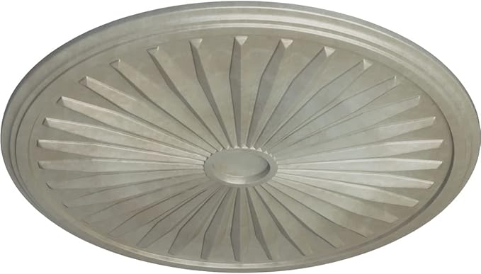 33 1/8"OD x 3 1/2"ID x 1 3/8"P Leandros Ceiling Medallion (Fits Canopies up to 5"), Hand-Painted Flash Gold