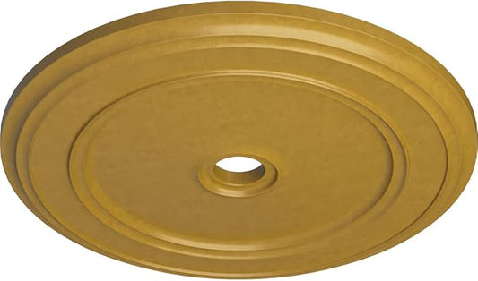 Ekena Millwork CM41CLIGS - 41 1/8"OD x 4"ID x 2 1/8"P Classic Ceiling Medallion (Fits Canopies up to 5 1/2") - Ceiling Medallion, Iridescent Gold