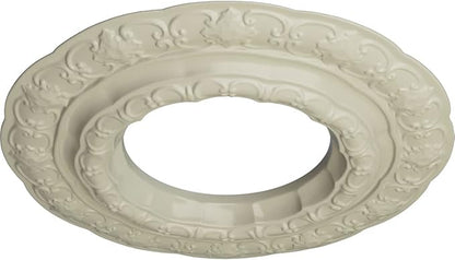 Ekena Millwork CM15LICYF 15 3/8"OD X 7"ID X 1"P Lisbon Ceiling Medallion Fits Canopies Up to 7", Clear Yellow