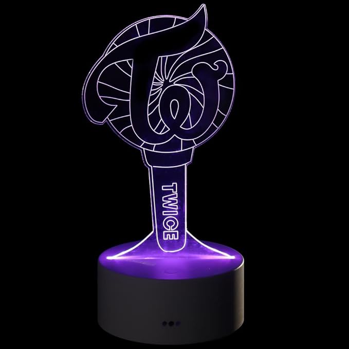 YX&ST Twice 16 Colors LED Night Light with Remote Control USB Acrylic Home Room Decoration