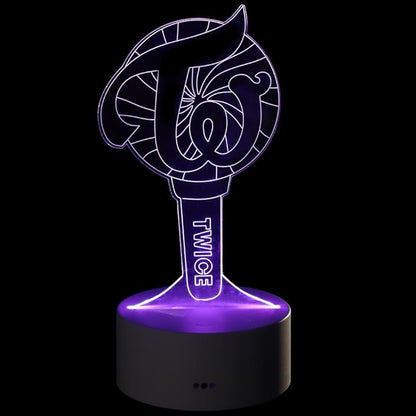 YX&ST Twice 16 Colors LED Night Light with Remote Control USB Acrylic Home Room Decoration