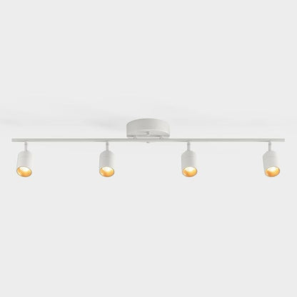 Shura White 4-Light Track Light with Adjustable Heads, Integrated LED Bulbs, 3 ft. Track Lighting Kit Ceiling Light, 3000k, 2240 Lumens