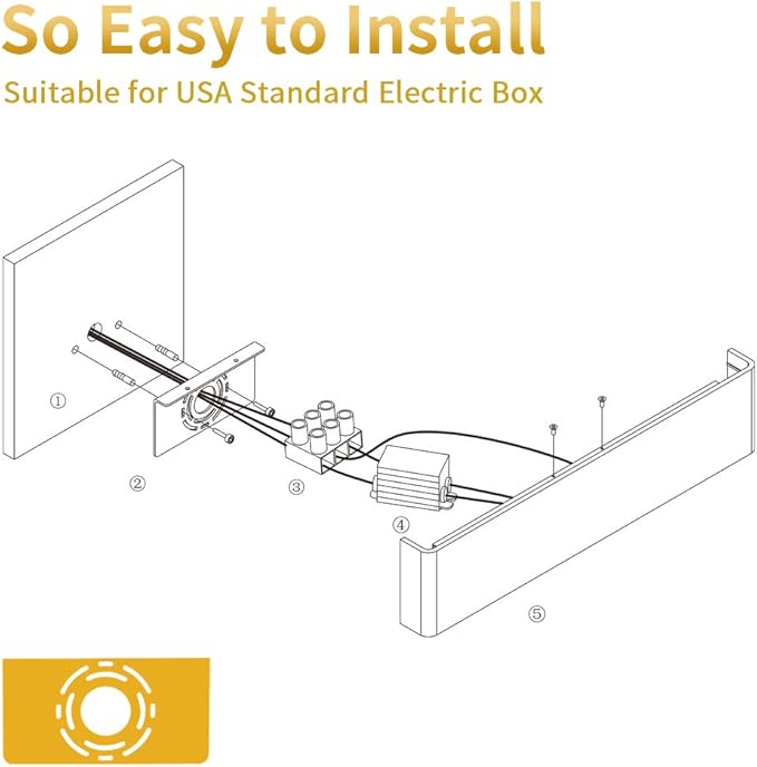 Aipsun 30W/32.6 inch Modern LED Vanity Light for Bathroom Light Fixture Up and Down Wall Light(Warm White 3000K)