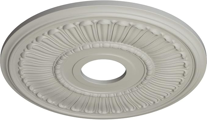 Ekena Millwork CM16MLPCF 16"OD X 3 5/8"ID X 3/4"P Melonie Ceiling Medallion Fits Canopies Up to 6 3/8", Cream