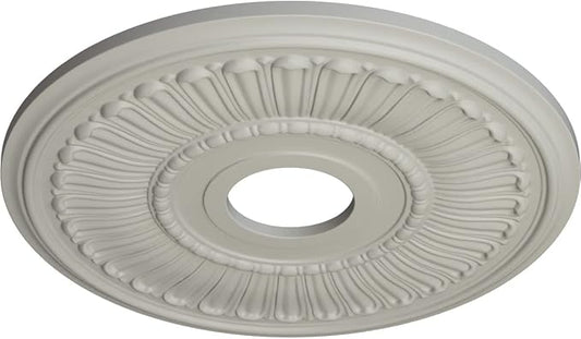 Ekena Millwork CM16MLPCF 16"OD X 3 5/8"ID X 3/4"P Melonie Ceiling Medallion Fits Canopies Up to 6 3/8", Cream