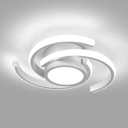 ADISUN LED Modern Ceiling Light,6000K Semi Flush Mount Ceiling Light Fixture, Small Ceiling Lamp for Living Room Bedroom Bathroom Kitchen(D11 in*H2.9 in; 33W)
