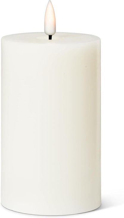 Abbott Collection Wax LED Flameless Pillar Candle - Sand (3x5 H)