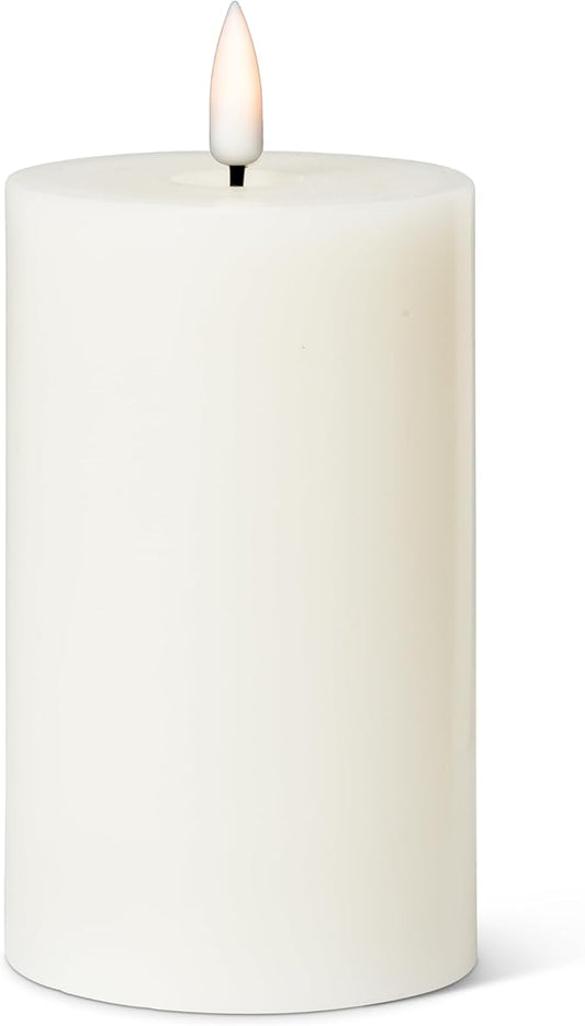 Abbott Collection Wax LED Flameless Pillar Candle - Sand (3x5 H)