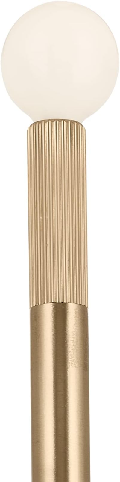 Kichler Odensa 2-Light Wall Vanity, Modern Light in Champagne Bronze, Mount Horizontally or Vertically, for Illuminating Art, TV, Mirrors, Bookshelves, Bed, Vanity, Bar, Hallways (17" x 5"), 52556CPZ