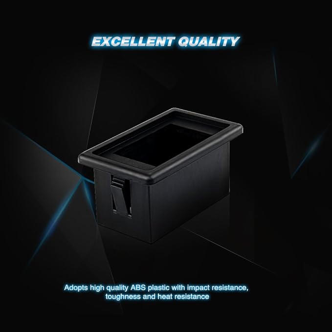 Nilight LED Light Bar Rocker Switch Holder Panel Switch Holder Housing Kit ABS Plastic Black Automotive Mount Toggle Switch Housing,1PCS Switch Panel (90011A)