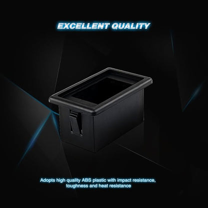 Nilight LED Light Bar Rocker Switch Holder Panel Switch Holder Housing Kit ABS Plastic Black Automotive Mount Toggle Switch Housing,1PCS Switch Panel (90011A)