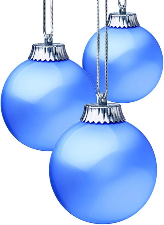 Xodus Innovations WP510-3 Outdoor LED Ornament, Battery Powered Pulsing Globe Sphere Lights with Dusk Sensor (Pack of 3) (Blue)