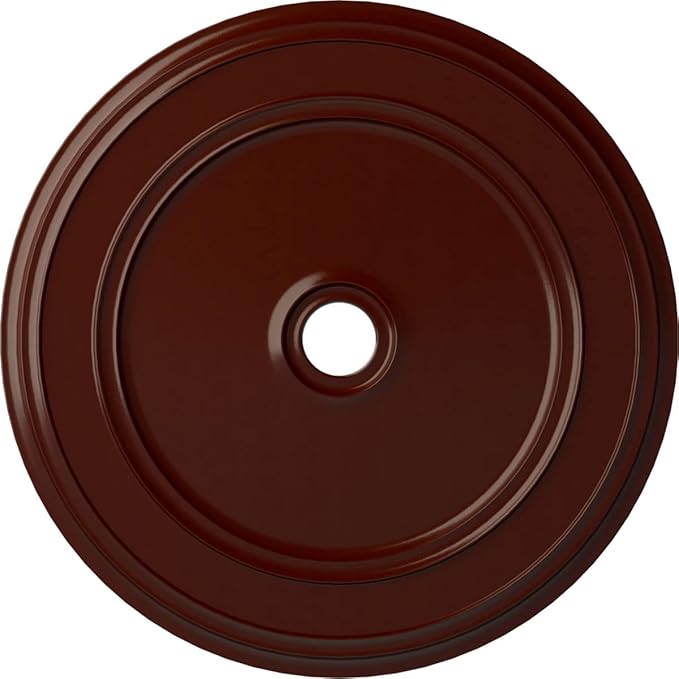 Ekena Millwork CM41CLBMF Classic Ceiling Medallion, Brushed Mahogany, 41-1/8" x 4" x 2-1/8"