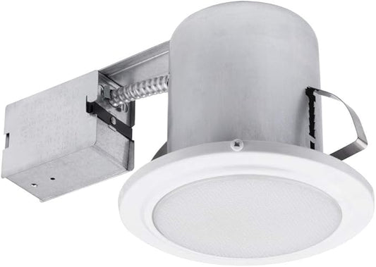 Globe Electric 90036 Recessed Lighting, 1 Pack, White Round (5 Inch), Bulb Not Included