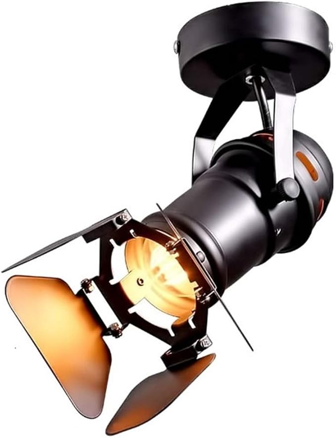 Gu10 L19 * W17cm Mini Industrial Loft Led Ceiling Spots Track Light Ceiling Downlights Spotlight Showcase Led Lighting Display for Hotel Bar Office Decor…