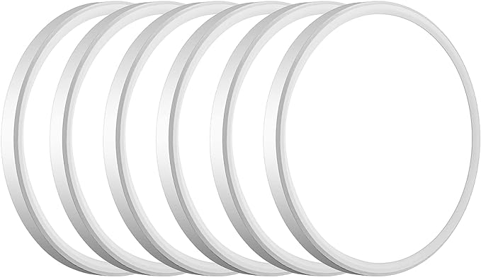 WKONCLDY 6PACK 3200lm LED Flush Mount Ceiling Light, Super Slim 12 inch LED Ceiling Light, 5000K Daylight LED Ceiling Light for Bedroom, Living Room, Dining Room, Garage and Office (White, Six Pack)