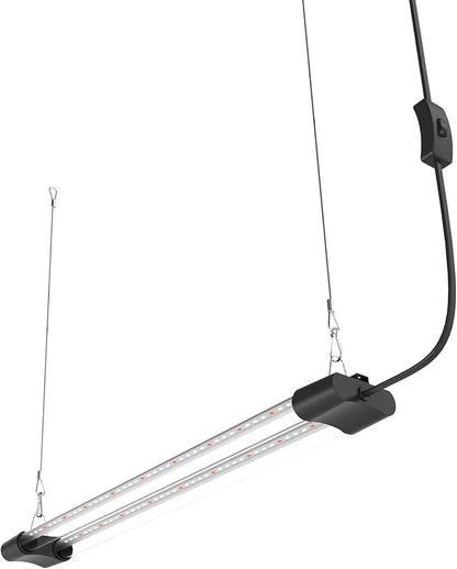 LED Grow Light Full Spectrum Light Linkable 5000K Daylight + 660nm Red Indoor Plant Lighting Fixture (2 FT)
