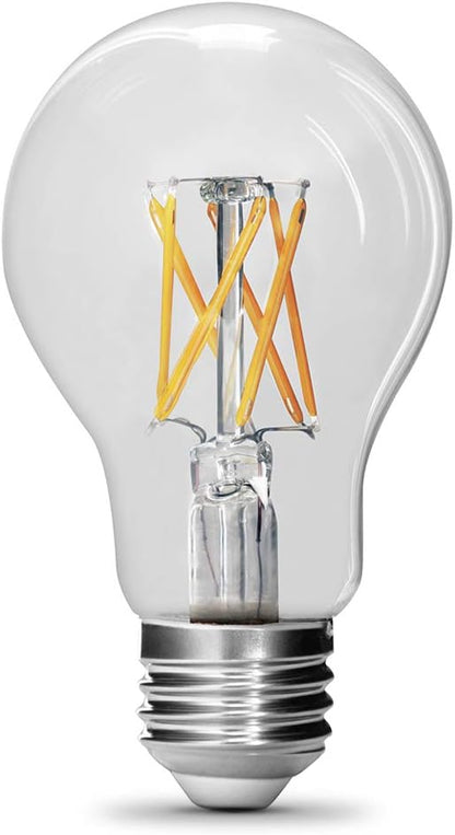 Feit Electric LED A19 Medium Base Light Bulb - 60W Equivalent - 15 Year Life - 810 Lumen - 2700K Soft White - Dimmable | 2-Pack