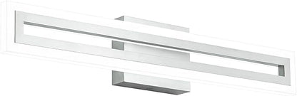 SOLFART 24 Inch LED Bathroom Light Fixtures Brushed Nickel Vanity Lights Bathroom Lighting Fixtures Over Mirror 6000K