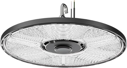 Lithonia Lighting Compact Pro Round LED High Bay Light, Ceiling Lighting Fixture, Adjustable 21000/24000/27000 Lumens, Selectable 4000K/5000K, UVOLT 120–347V, Black (CPRB ALO14 UVOLT SWW9 80CRI DBL)