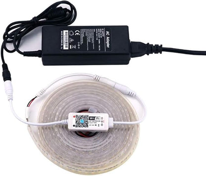 Smart Single color LED lights Strip Controller WiFi Bluetooth light 5050 2835 Control box compatible with alexa google home siri(3)