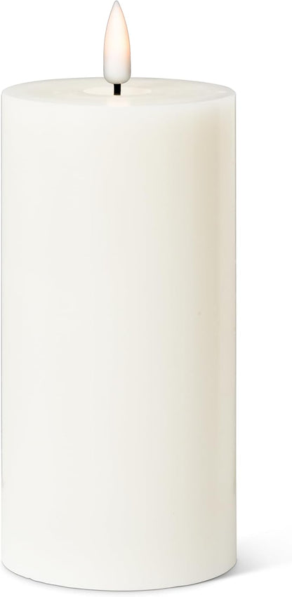 Abbott Collection Wax LED Flameless Pillar Candle - Sand (3x6 H)