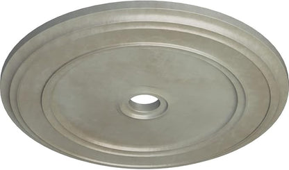 Ekena Millwork CM41CLFLS 41 1/8"OD X 4"ID X 2 1/8"P Classic Ceiling Medallion Fits Canopies Up To 5 1/2", Flash Gold