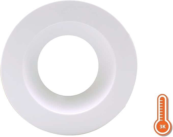 NICOR Lighting DLR566091203KWH DLR56(v6) 5/6-inch White 900 Lumen 3000K Recessed LED Downlight