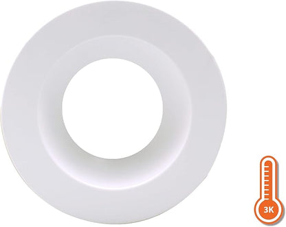 NICOR Lighting DLR566091203KWH DLR56(v6) 5/6-inch White 900 Lumen 3000K Recessed LED Downlight