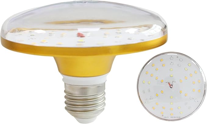 LED Grow Lights for Indoor Plants, Full Spectrum Plant Growing Lamp, E26/E27 10W Grow Light, Red Blue Grow Light for Seeds and Greens