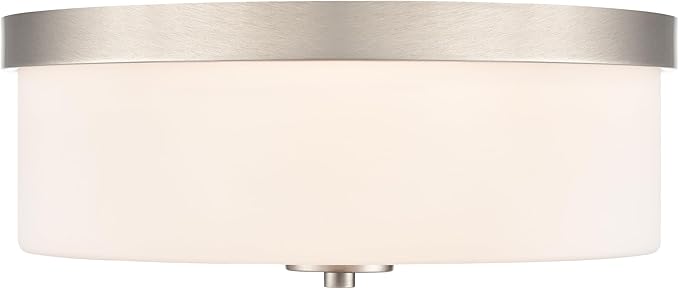 ML Lighting 214102-BN Laphia 13.25" Wide 2-Light Flushmount - Brushed Nickel