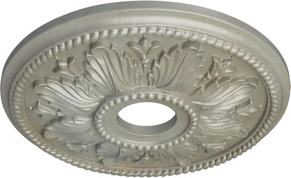 Ekena Millwork CM18ED1FLS Edinburgh Ceiling Medallion, Flash Gold