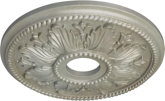 Ekena Millwork CM18ED1FLS Edinburgh Ceiling Medallion, Flash Gold