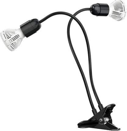 SANSI LED Grow Lights for Indoor Plants, 300W Full Spectrum Gooseneck Clamp Grow Lamp, 20W Power Plant Light with High PPFD for Seeding, Lifetime Free Bulb Replacement Plant Lights for Indoor, 2 Head