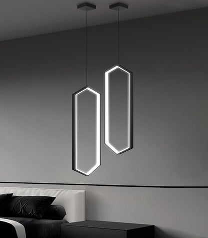 Ring Dimmable Pendant Lighting Adjust LED Mini Chandelier Ceiling Light Fixtures for Kitchen Island Dining Room Living Room Bedroom Hallway Black