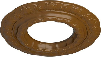 Ekena Millwork CM15LISTF 15-3/8" x 7" x 1" Lisbon Ceiling Medallion, Smokey Topaz
