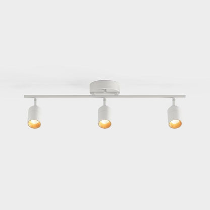 Shura White 3-Light Track Light with Adjustable Heads, Integrated LED Bulbs, 2 ft. Track Lighting Kit Ceiling Light, 3000k, 1470 Lumens