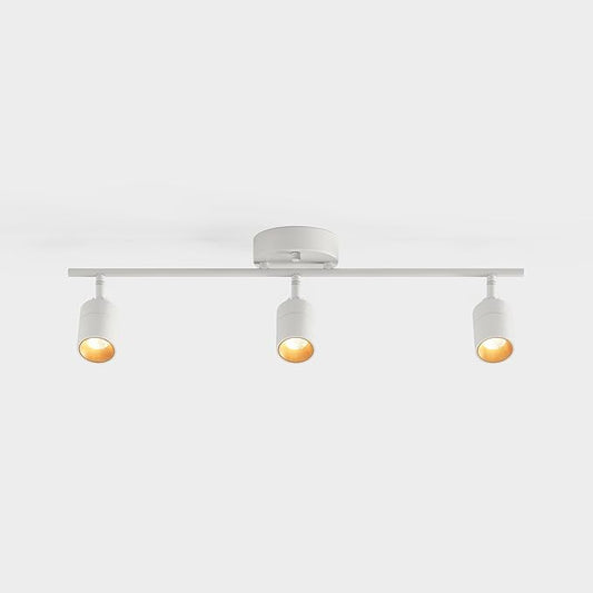 Shura White 3-Light Track Light with Adjustable Heads, Integrated LED Bulbs, 2 ft. Track Lighting Kit Ceiling Light, 3000k, 1470 Lumens