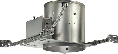 Juno 6 Inch Incandescent Ceiling Light Housing for New Construction, IC Rated Recessed Light, Damp Location UL Listed Can Lighting, Includes Push-In Electrical Connectors and Integrated Air-Loc Gasket