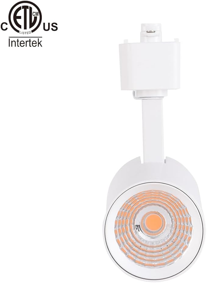 mirrea 16.5W Dimmable LED Track Lighting Heads Compatible with Single Circuit H Type Rail Ceiling Spotlight 90 CRI 24° White Finish Pack of 6 (4000K Neutral White)