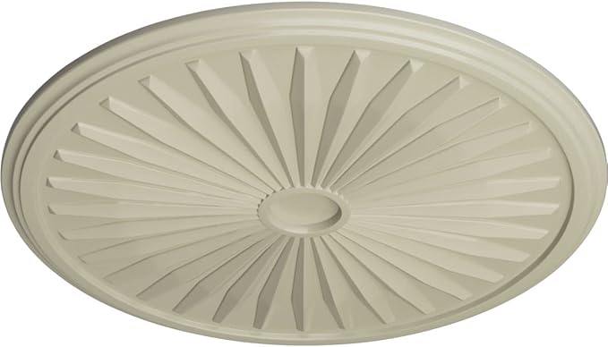 Ekena Millwork Leandros Ceiling Medallion, Clear Yellow