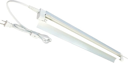 2-Pack T5 HO Grow Light - 1 Bulb Light System - Fluorescent Hydroponic Indoor Fixture Bloom Veg Daisy Chain with Bulbs (2 Foot & w/ Reflector (DL8021R 2pack), Cool White | Vegetative)