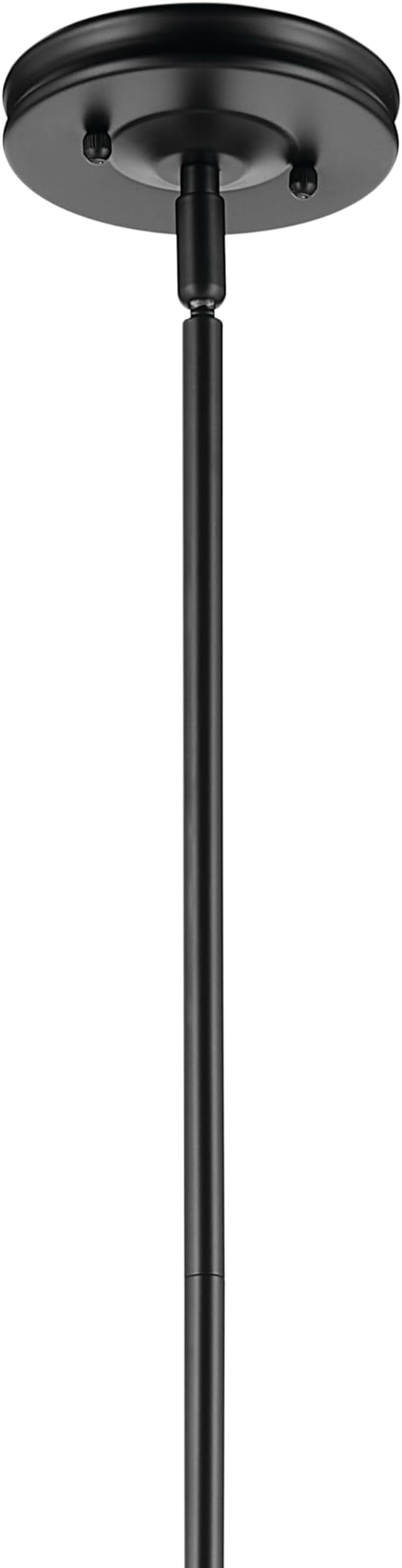 Kichler Laria 1-Light Pendant Light Fixture with Clear Glass, Kitchen Island Hanging Light in Black, Updated Traditional Style for Dining Room (14.5" x 10.5"), 52774BKCLR