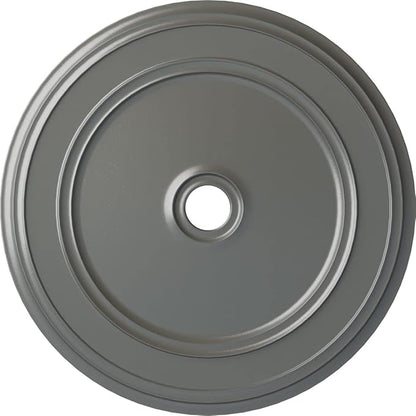 Ekena Millwork CM41CLSLS Classic Ceiling Medallion, 41 1/8"OD x 4"ID x 2 1/8"P, Hand-Painted Silver