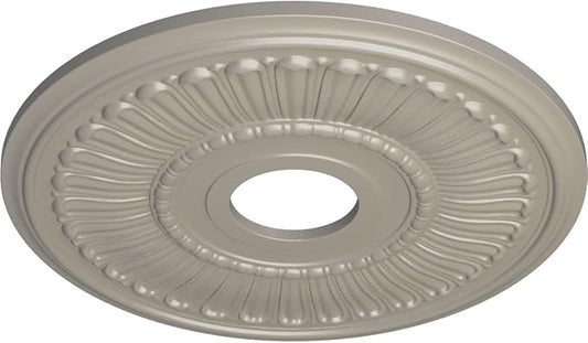 Ekena Millwork CM16MLPWS 16"OD X 3 5/8"ID X 3/4"P Melonie Ceiling Medallion Fits Canopies Up to 6 3/8", Pearl White